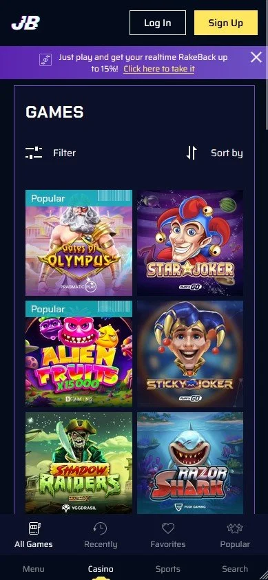 justbit casino Gameplay