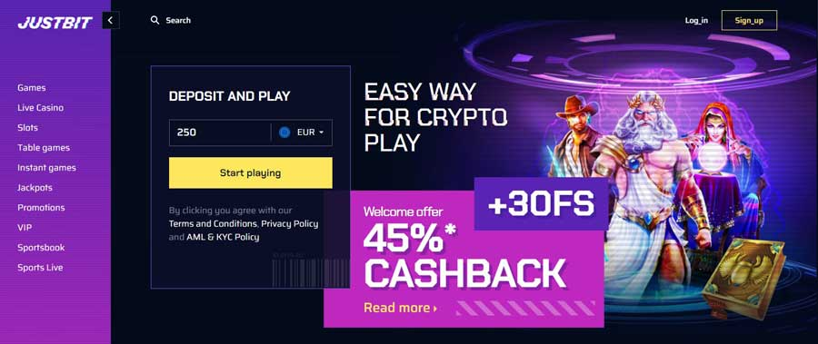 justbit casino Gameplay